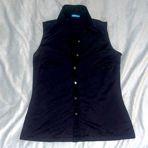 J. McLaughlin Button Up Sleeveless Top